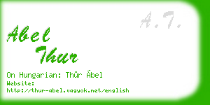 abel thur business card